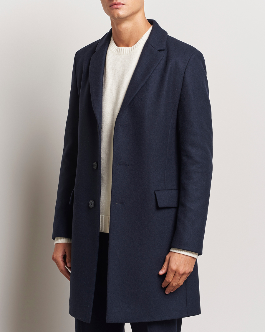 Mies |  | HUGO | Migor Wool Coat Dark Blue