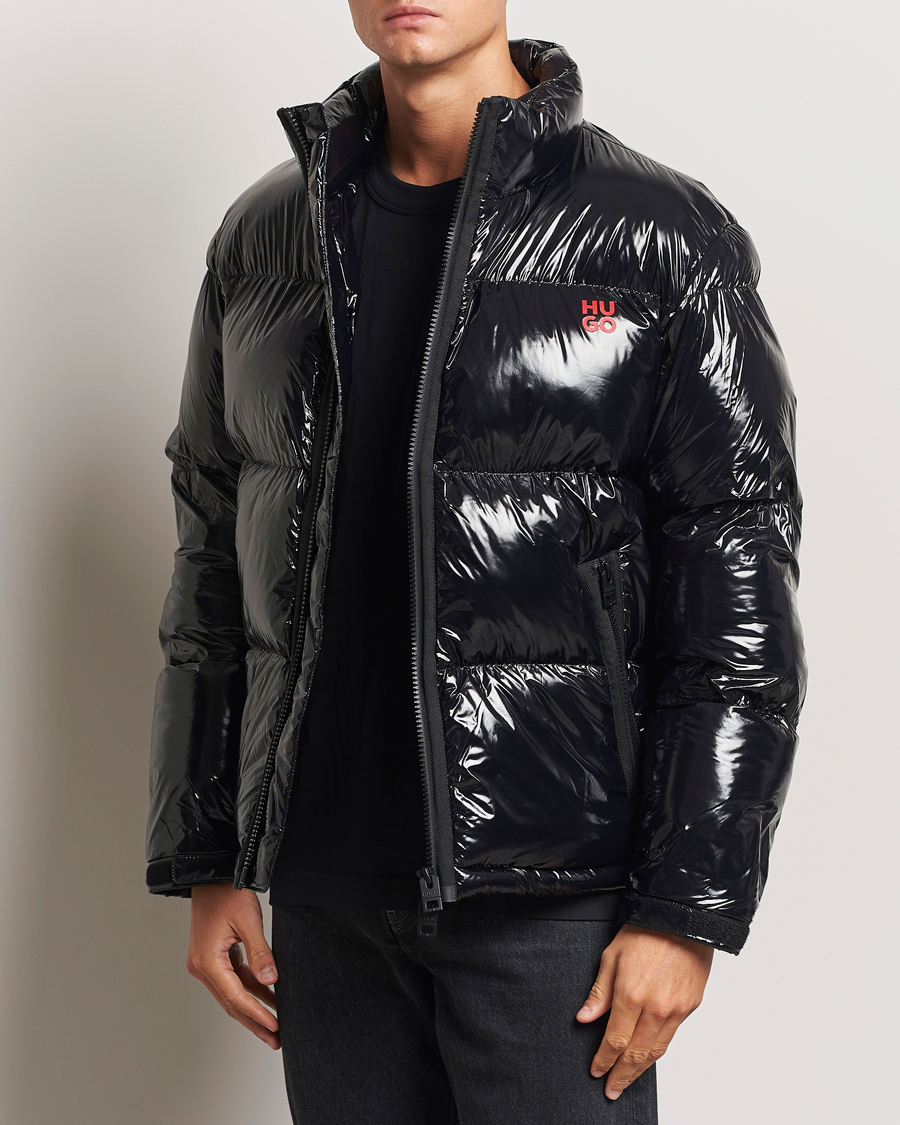 Mies |  | HUGO | Biron Glossy Down Jacket Black