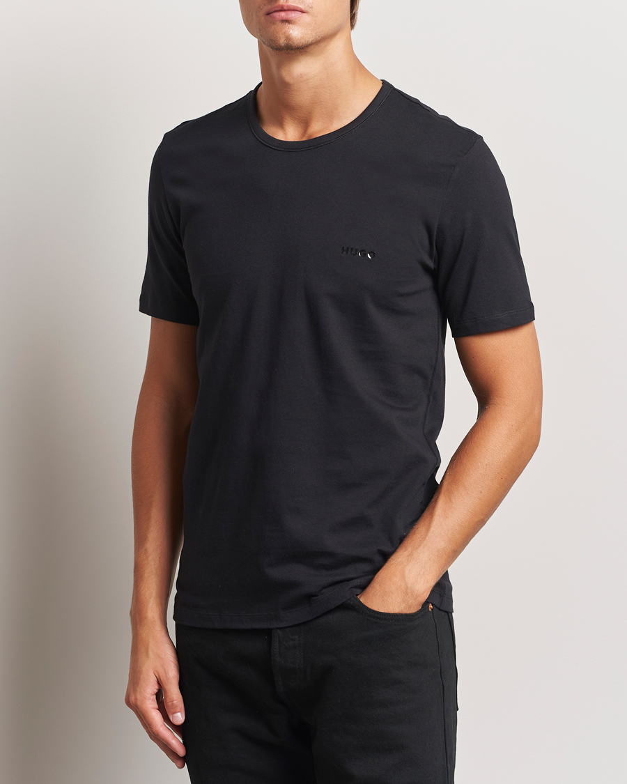 Mies | Monipakkaus | HUGO | 3-Pack Crew Neck T-Shirt Black