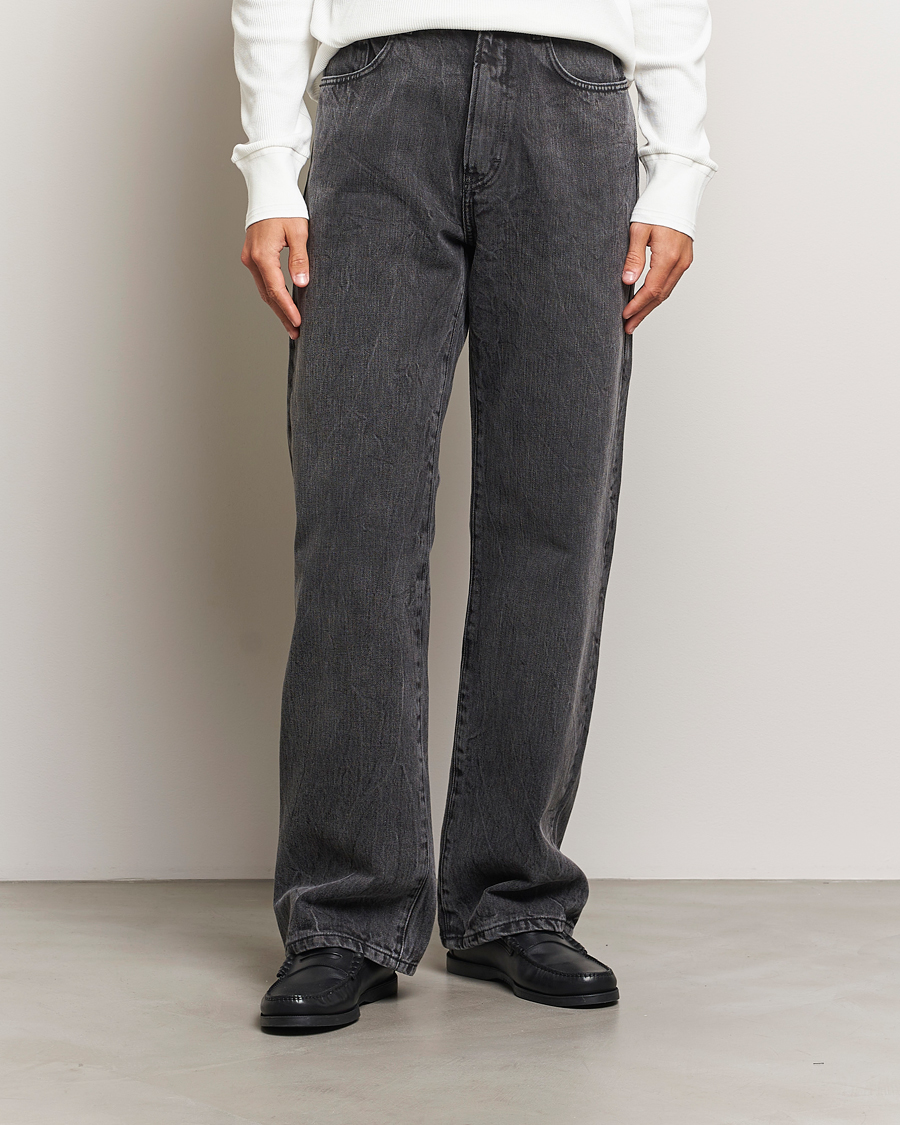 Mies | Farkut | Jeanerica | VM009 Vega Canvas Trousers Black Firenze