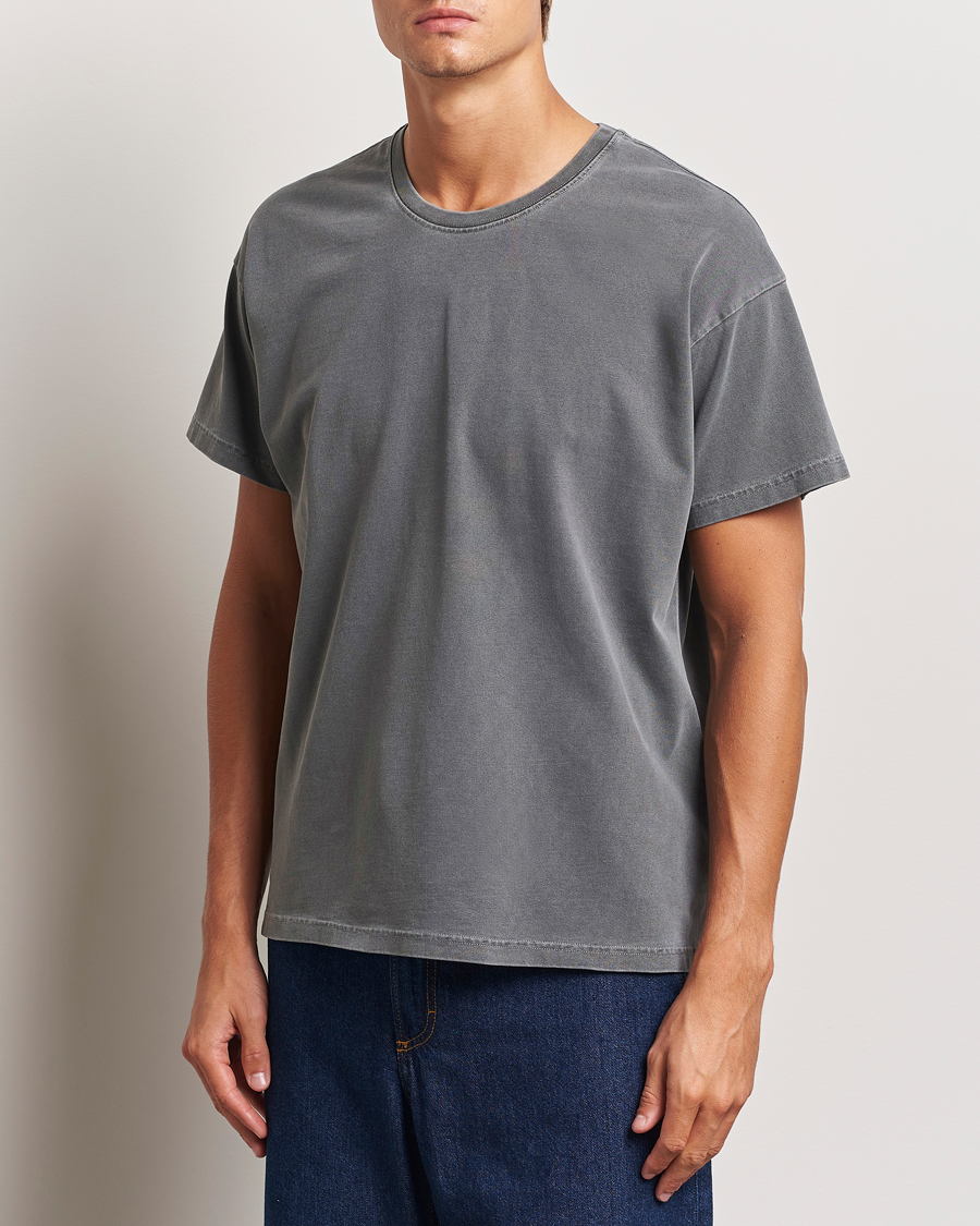 Mies |  | Jeanerica | Ruben Crew Neck T-Shirt Washed Black