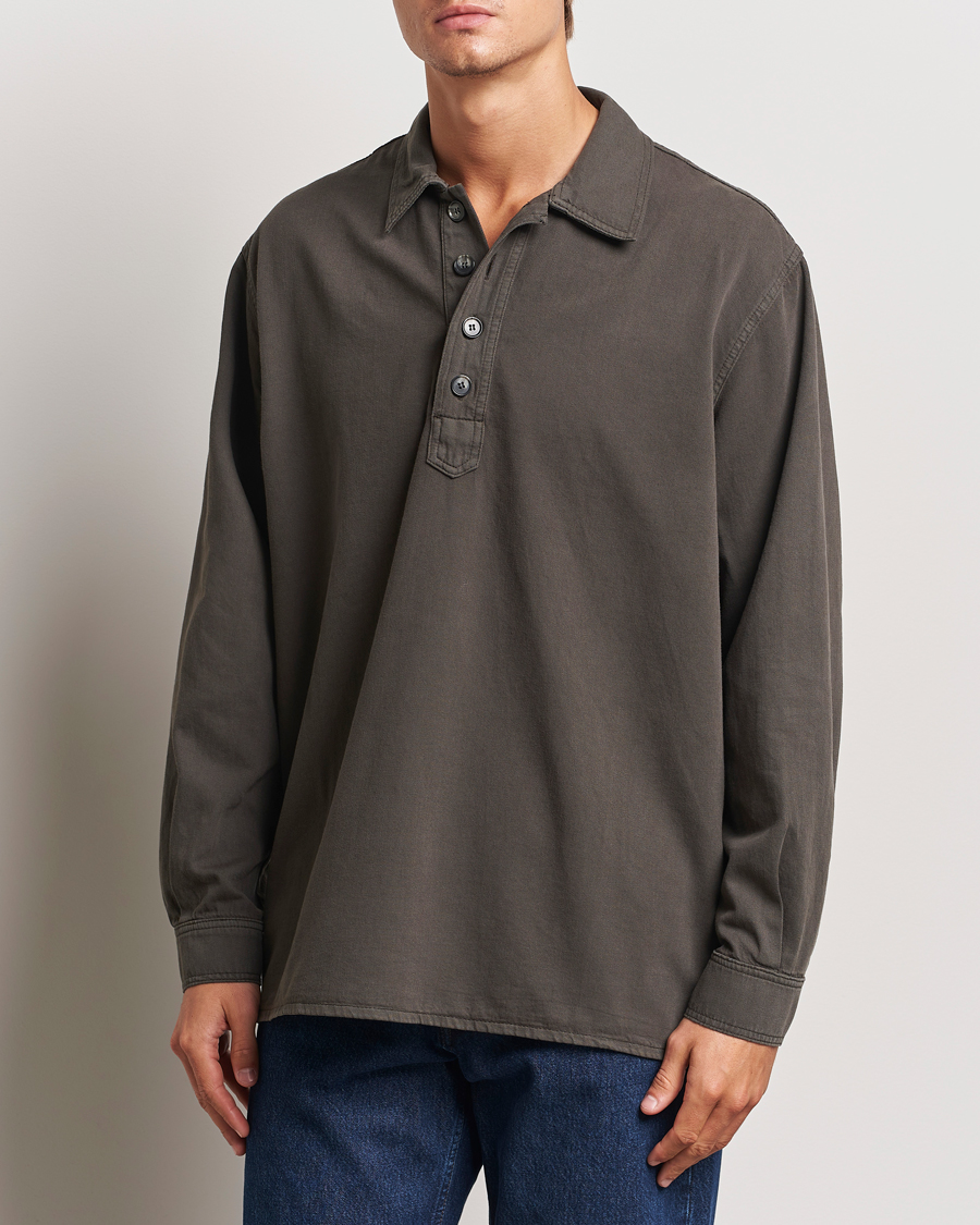 Mies |  | Jeanerica | Lala Popover Shirt Warm Grey