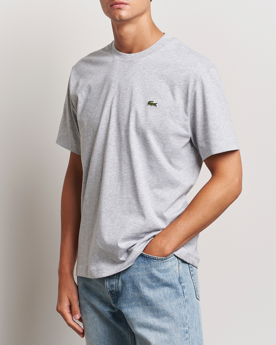 Mies | Lacoste | Lacoste | Crew Neck T-Shirt Silver Chine