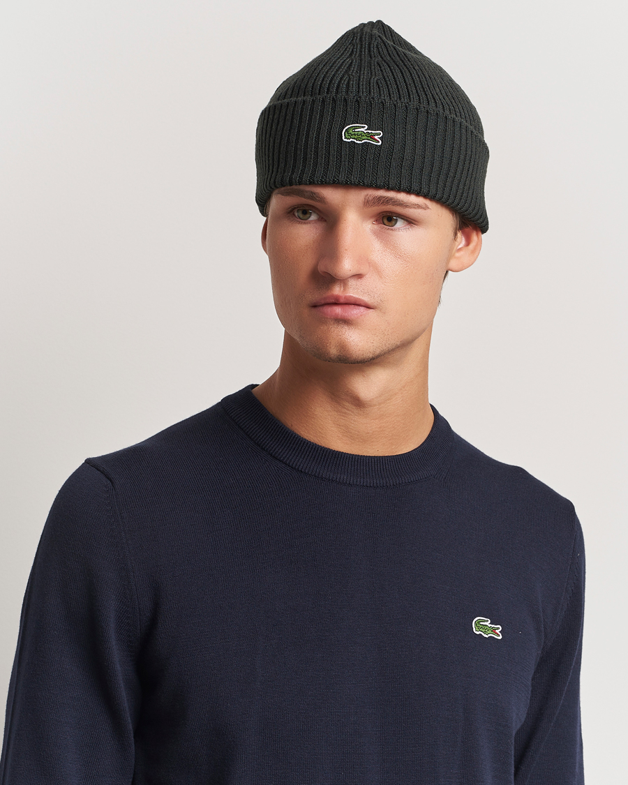 Mies |  | Lacoste | Wool Knitted Beanie Sapwood