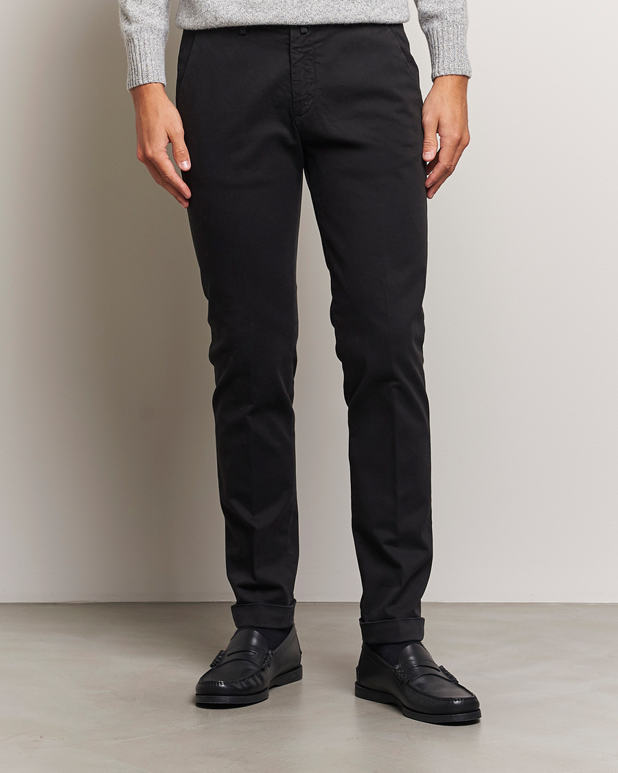 Mies |  | Briglia 1949 | Slim Fit Cotton Stretch Chino Black