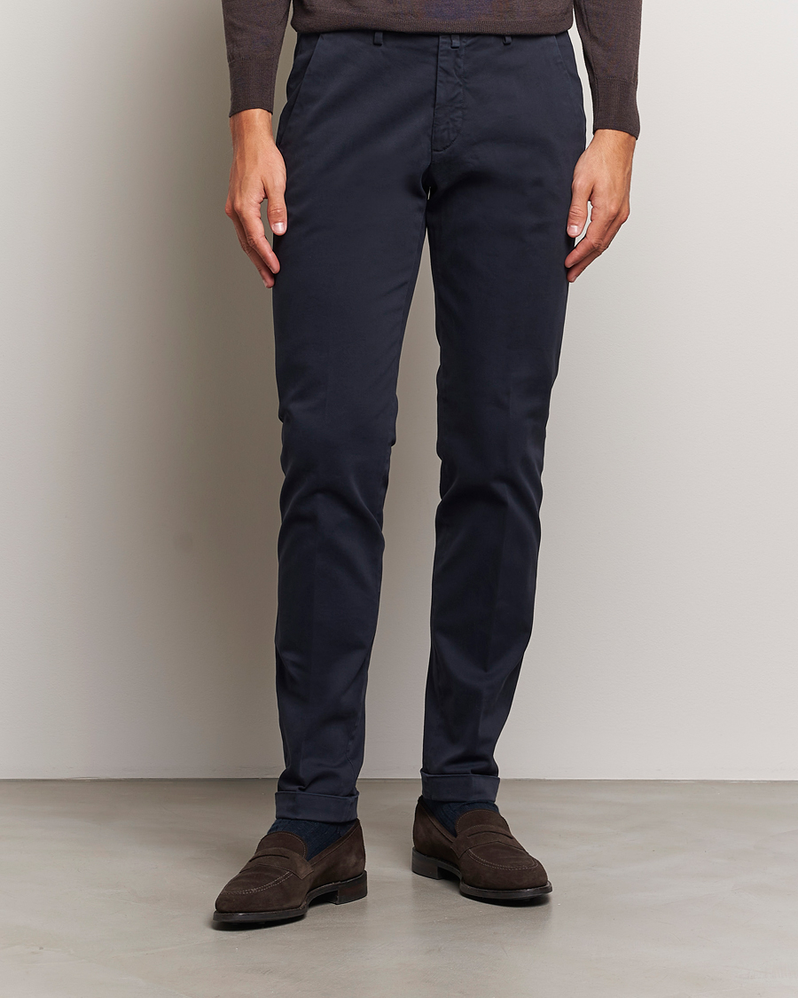 Mies |  | Briglia 1949 | Slim Fit Cotton Stretch Chino Navy