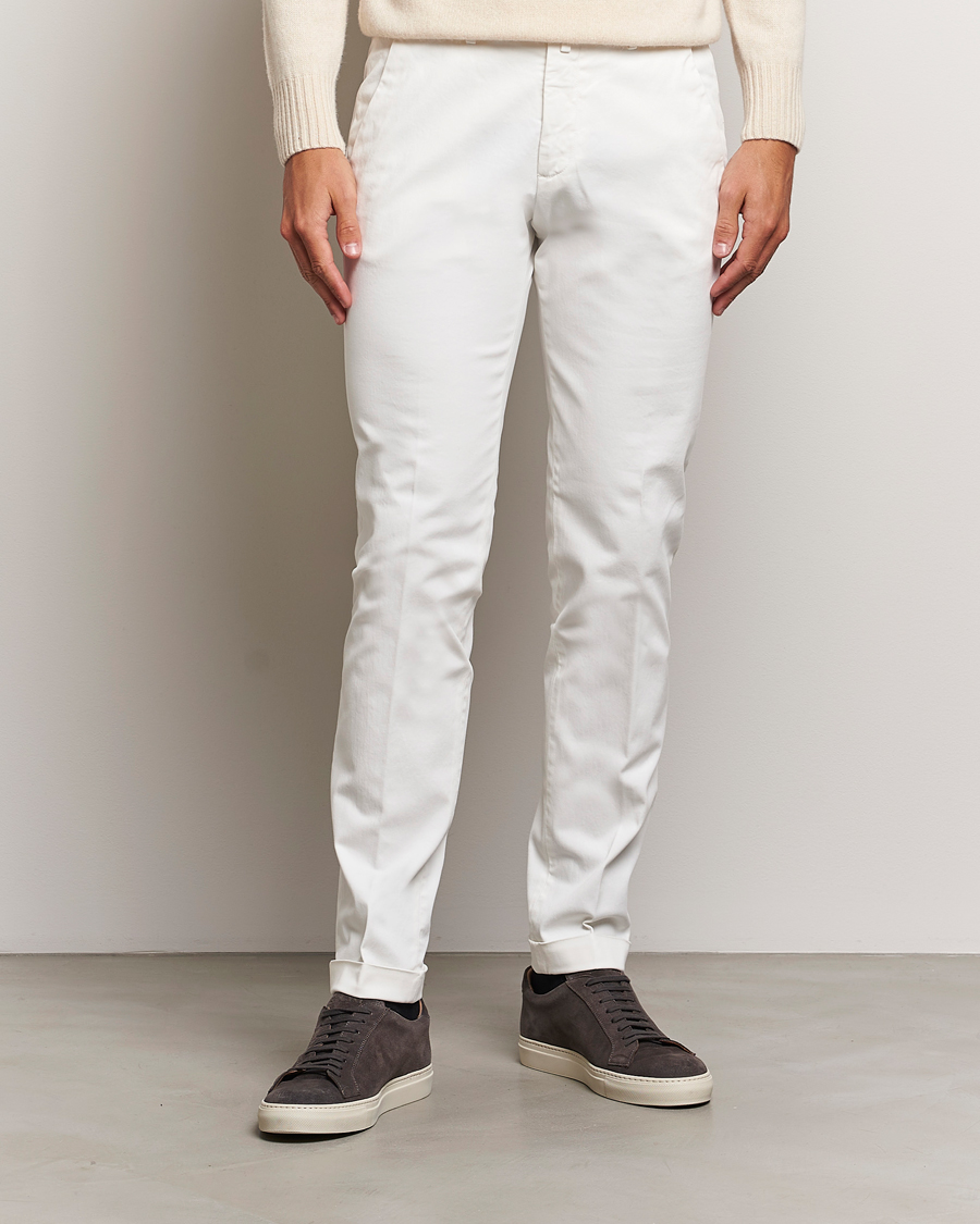 Mies |  | Briglia 1949 | Slim Fit Cotton Stretch Chino Off White