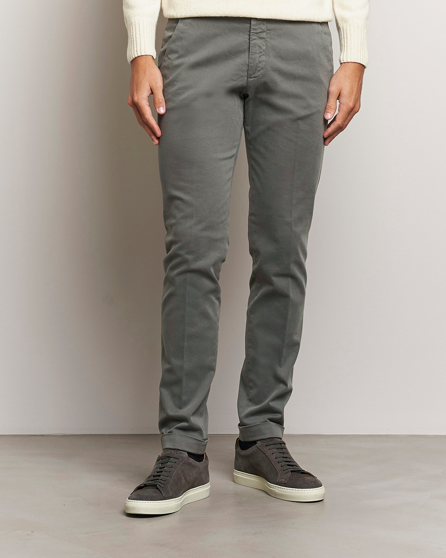 Mies |  | Briglia 1949 | Slim Fit Cotton Stretch Chino Grey