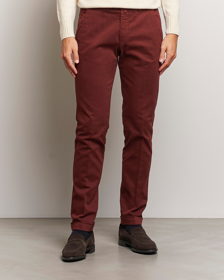 Mies |  | Briglia 1949 | Slim Fit Cotton Stretch Chino Wine