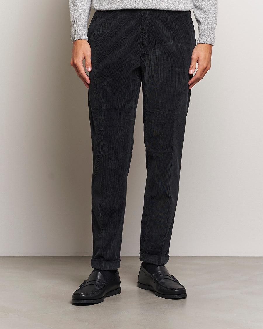 Mies |  | Briglia 1949 | Easy Fit Corduroy Trousers Black