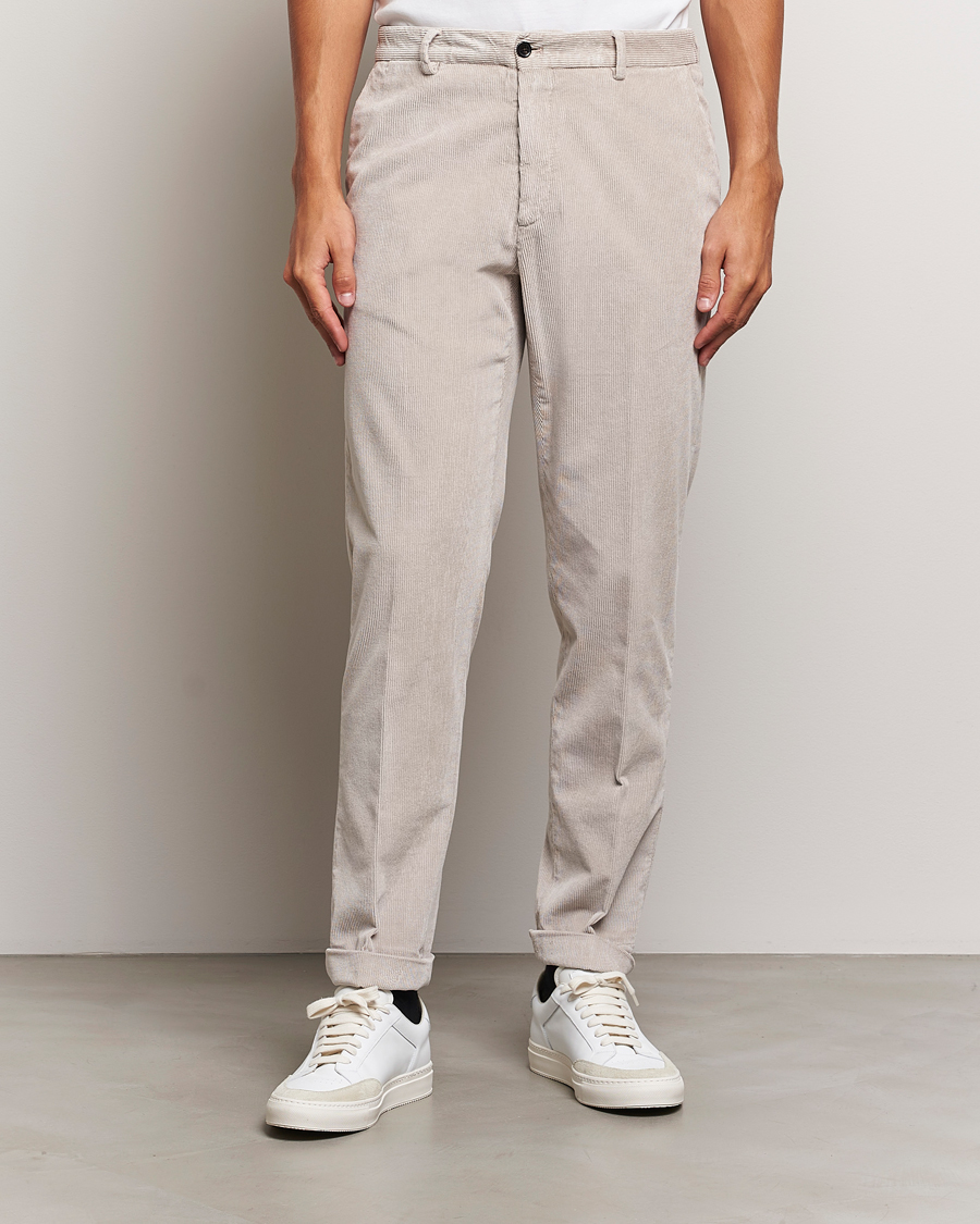 Mies |  | Briglia 1949 | Easy Fit Corduroy Trousers Beige