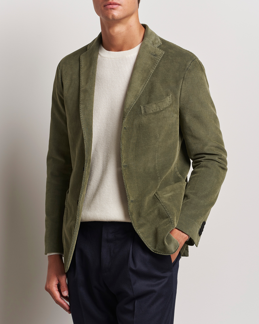 Mies |  | Boglioli | K Jacket Corduroy Blazer Dark Green