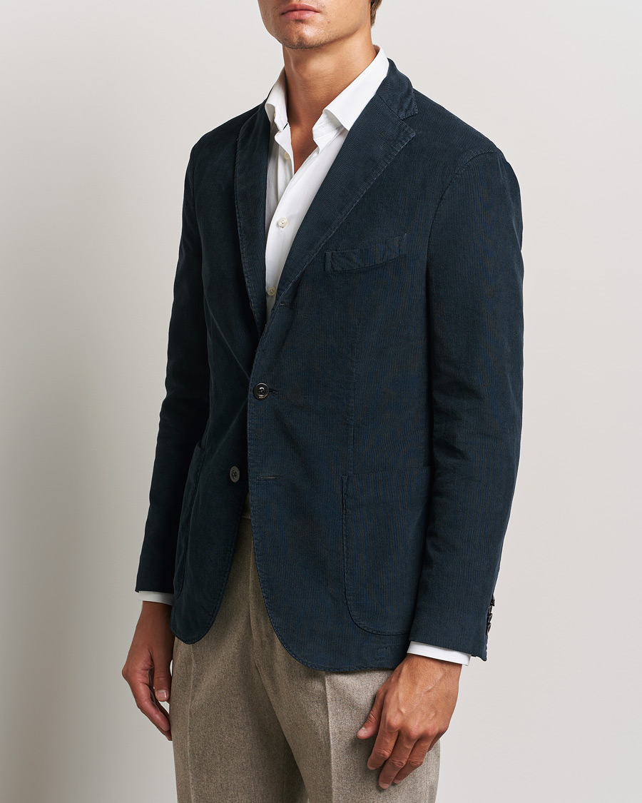 Mies |  | Boglioli | K Jacket Corduroy Blazer Navy