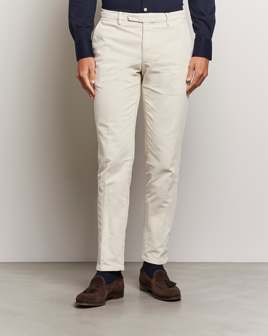 Mies |  | Boglioli | Corduroy Trousers Off White