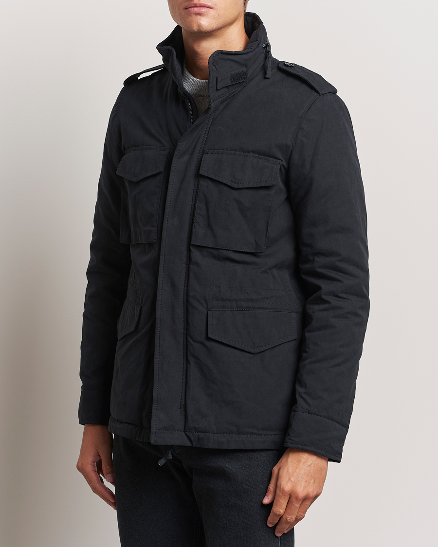 Mies |  | Aspesi | Cotton Field Jacket Midnight