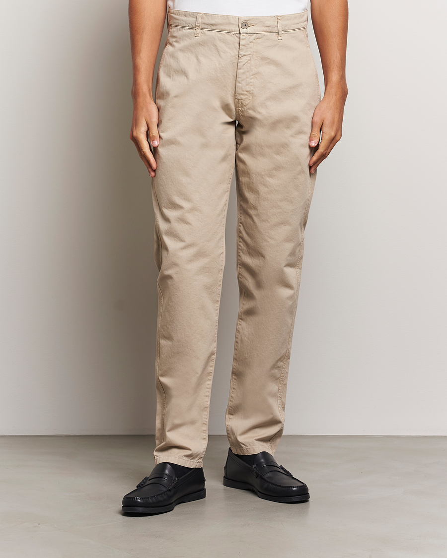 Mies |  | Aspesi | Garment Dyed Cotton Pants Beige