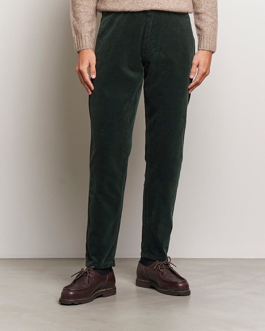 Mies |  | Aspesi | Corduroy Pants Dark Green