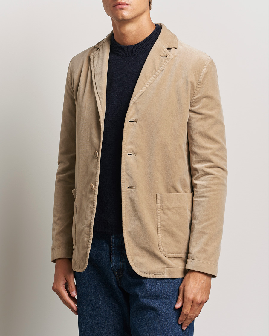 Mies |  | Aspesi | Velvet Casual Jacket Beige