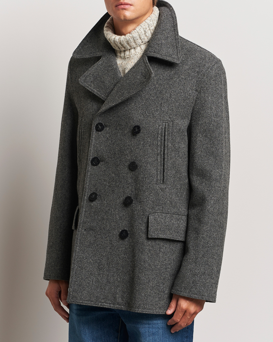 Mies |  | Gloverall | Churchill Reefer Peacoat Grey