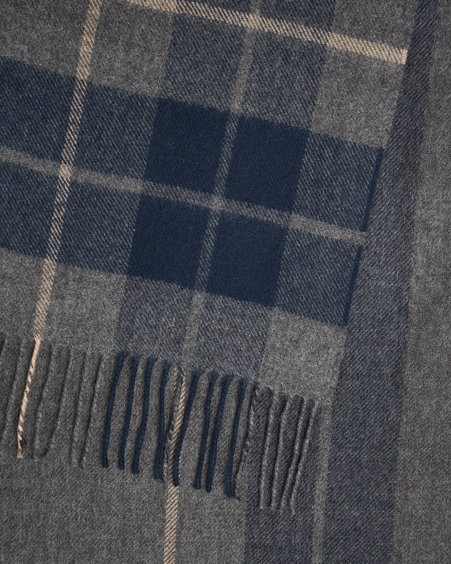 Mies |  | Gloverall | Lambswool Scarf Grey Check