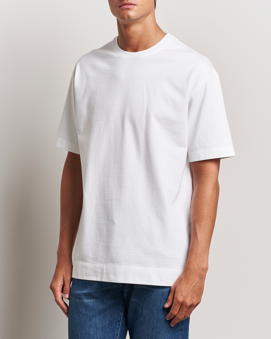 Mies |  | Massimo Alba | Nevis Cotton T-Shirt White