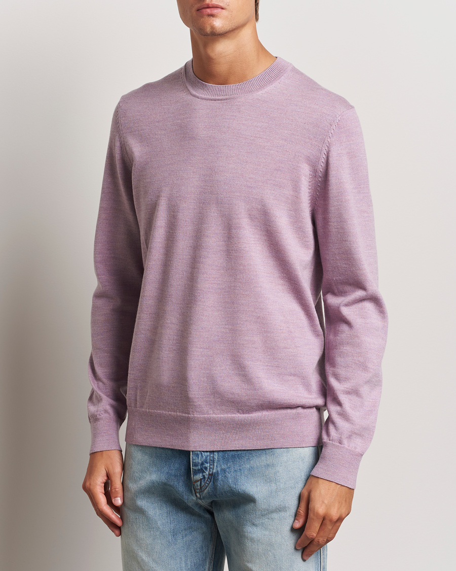 Mies |  | NN07 | Ted Merino Crew Neck Pullover Grape Shake