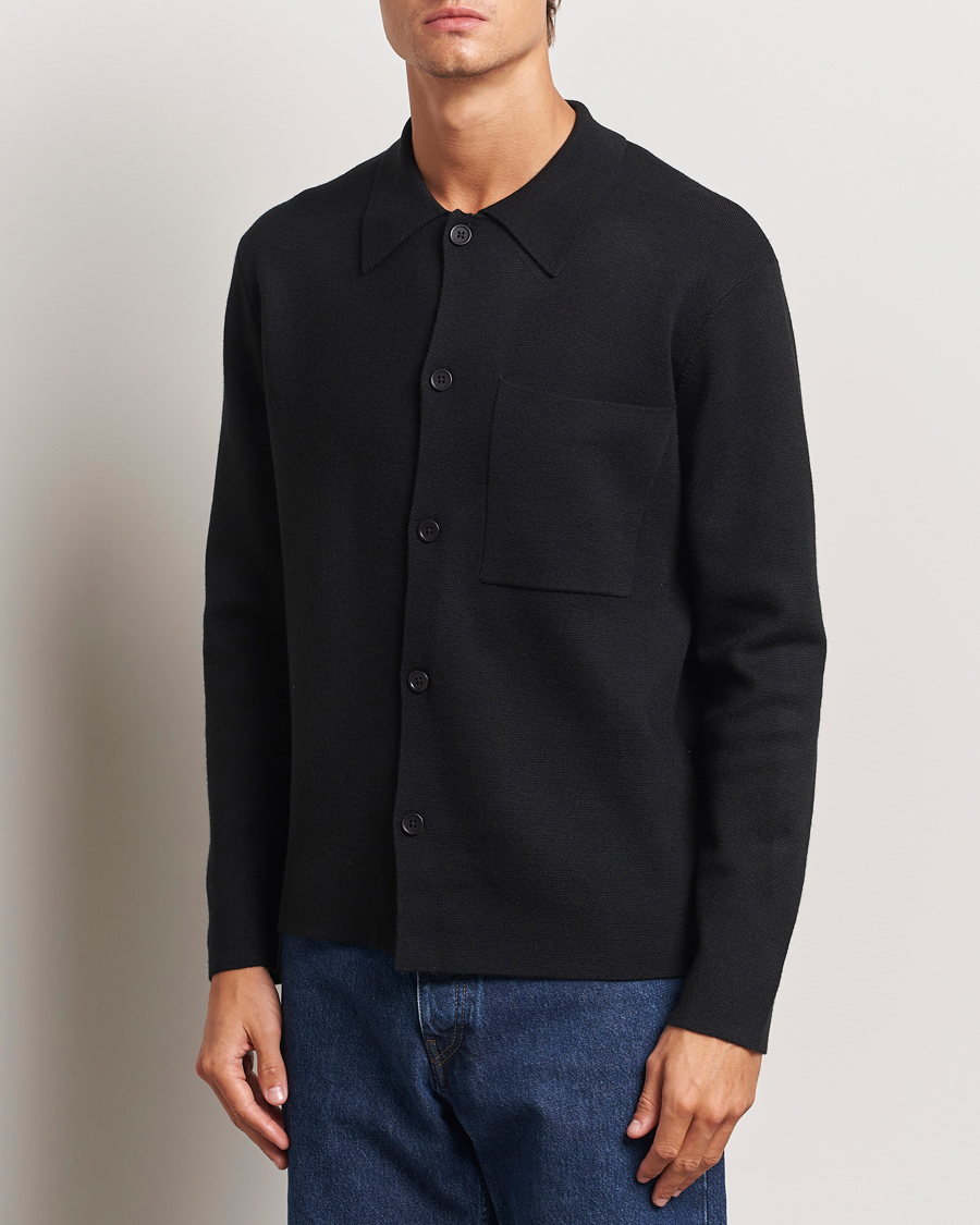 Mies |  | NN07 | Jonas Cotton/Modal Cardigan Black