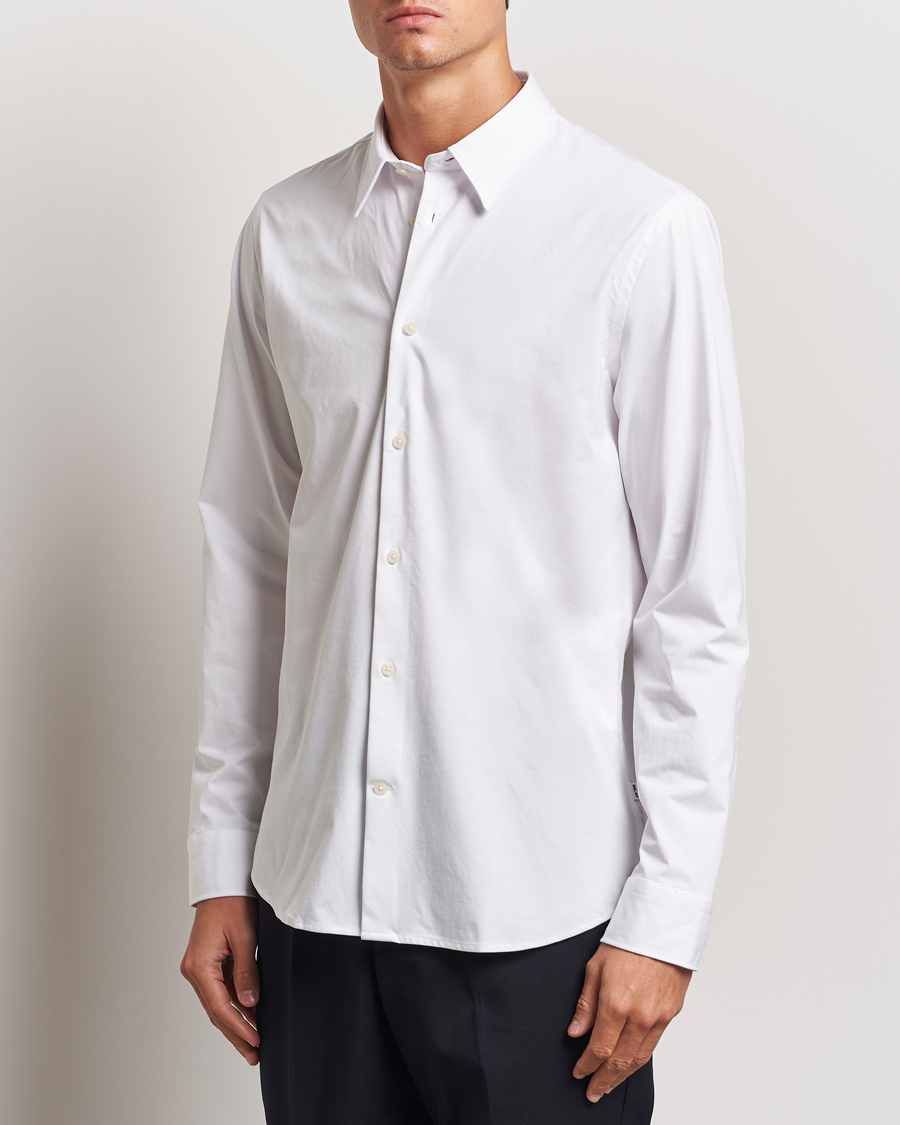 Mies |  | NN07 | Elian Mercerized Cotton Shirt White