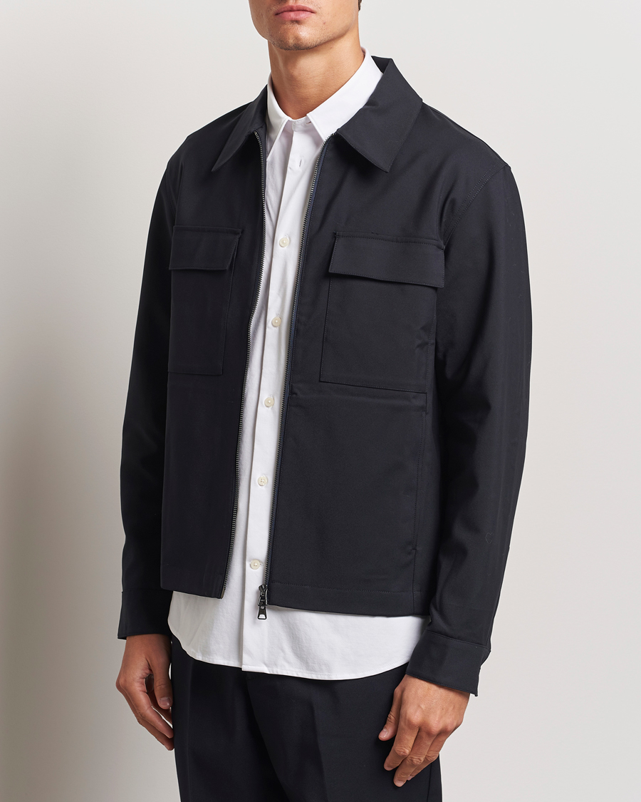 Mies |  | NN07 | Alban Overshirt Navy Blue