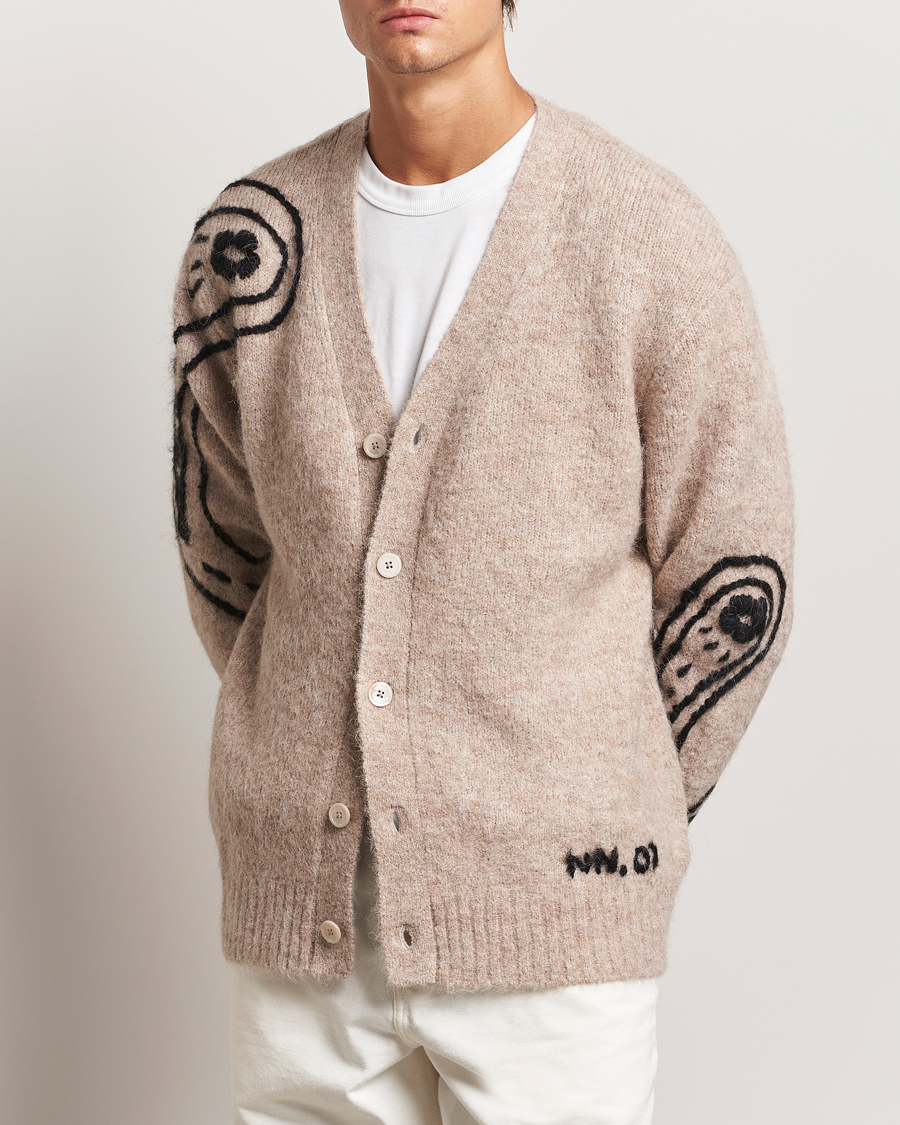 Mies |  | NN07 | Kyle Alpaca Wool Cardigan Greige