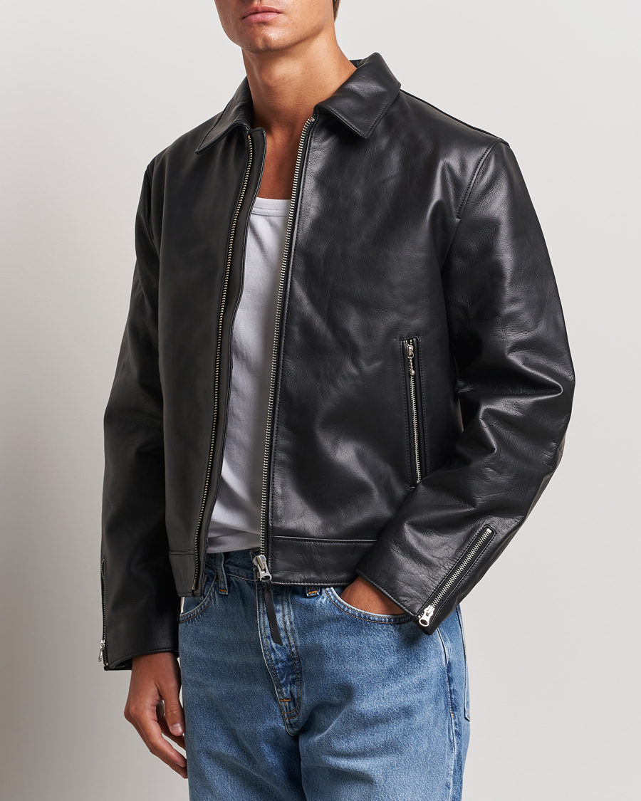 Mies | Nudie Jeans | Nudie Jeans | Eddy Rider Leather Jacket Black
