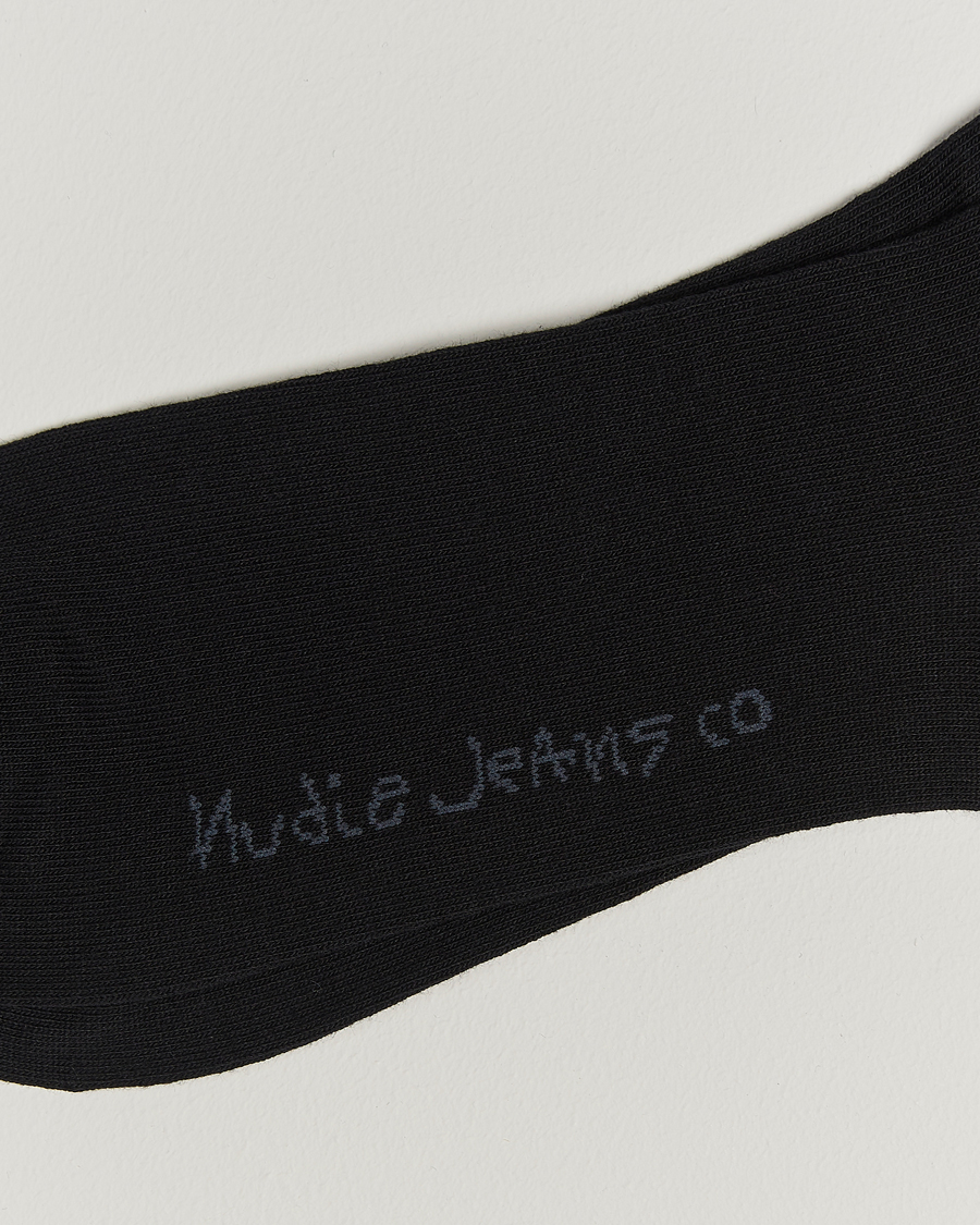 Mies |  | Nudie Jeans | Amundsson Tennis Socks Black/White