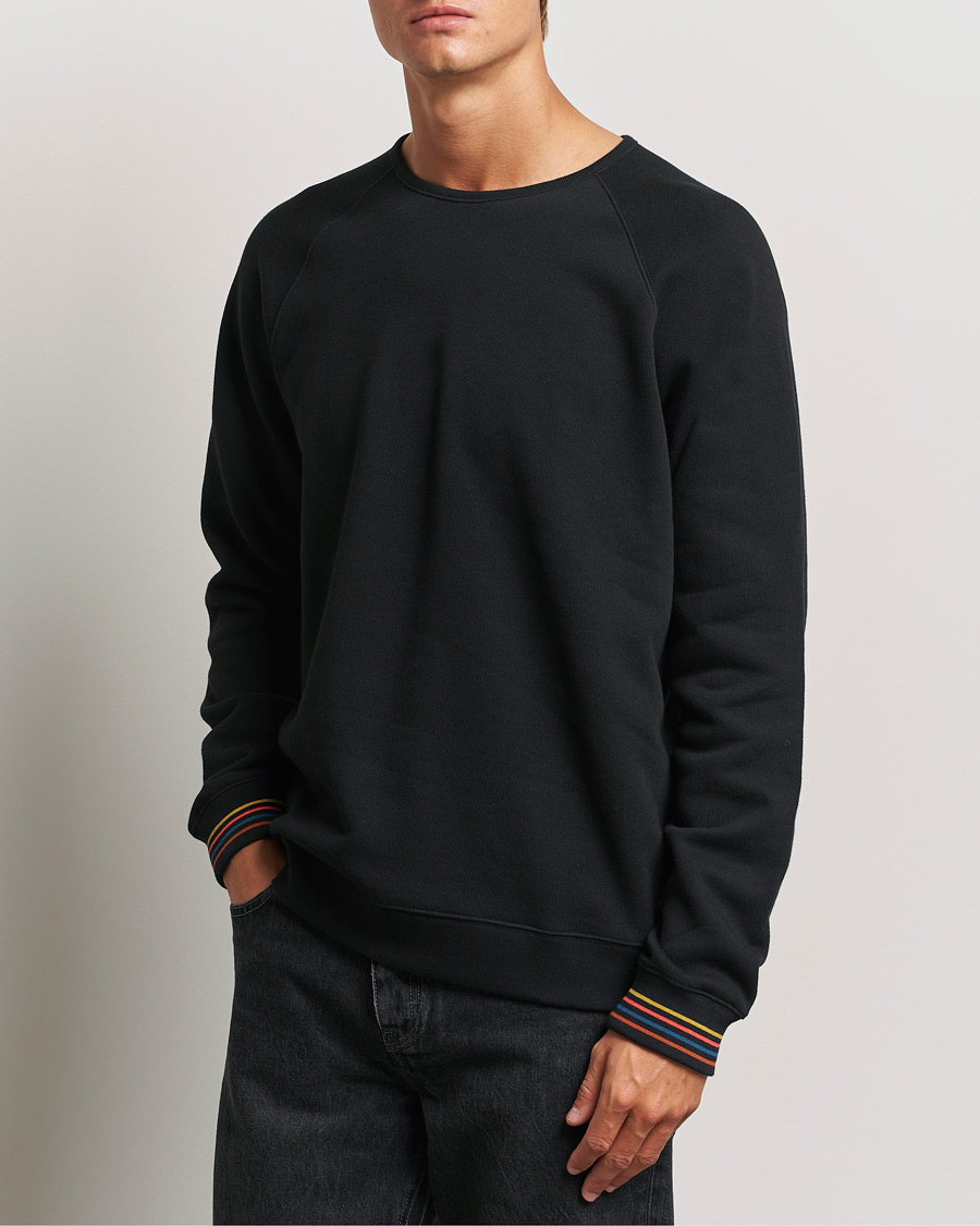 Mies |  | Paul Smith | Artist Rib Crew Neck Sweatshirt Black