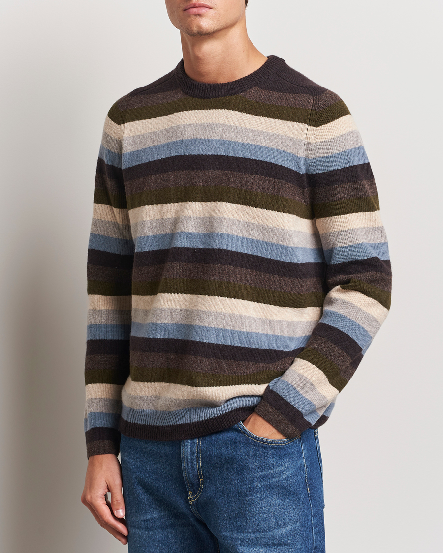 Mies |  | Paul Smith | Striped Lambswool Knitted Sweater Multi