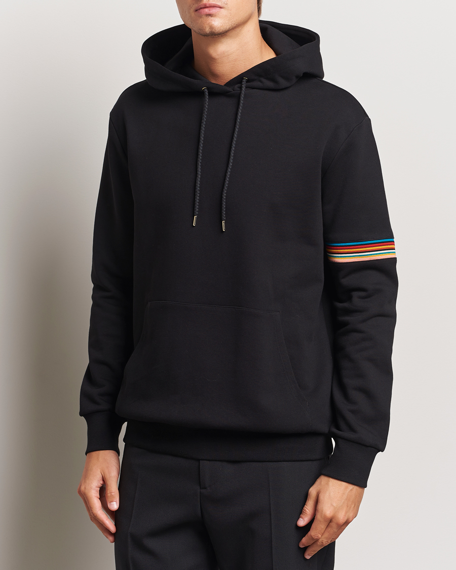 Mies |  | Paul Smith | Striped Arm Hoodie Black