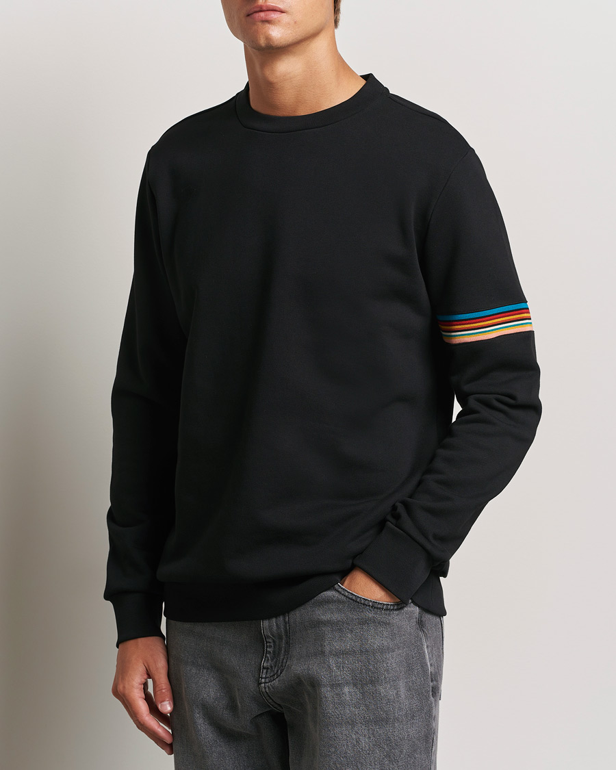 Mies |  | Paul Smith | Striped Arm Sweatshirt Black