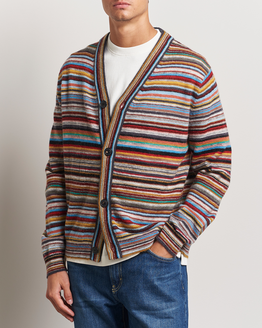 Mies |  | Paul Smith | Striped Wool Cardigan Multi