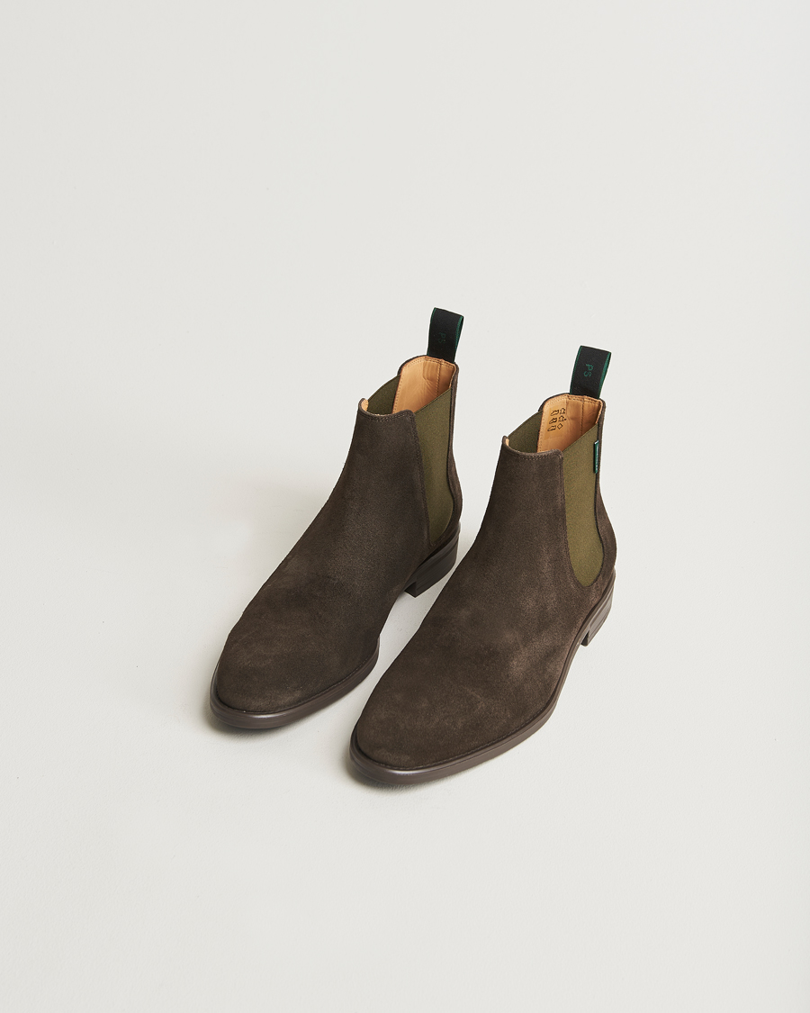 Mies |  | PS Paul Smith | Cedric Suede Chelsea Boot Dark Brown