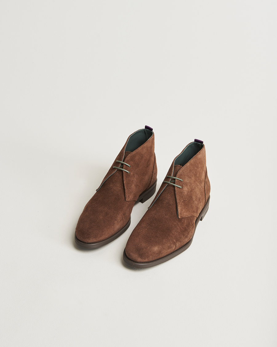 Mies |  | PS Paul Smith | Drummond Suede Chukka Boot Dark Brown