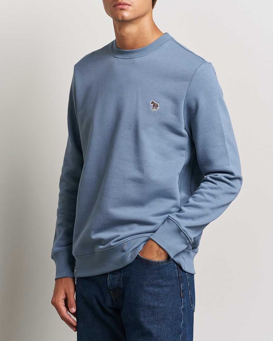 Mies |  | PS Paul Smith | Zebra Organic Cotton Sweatshirt Blue