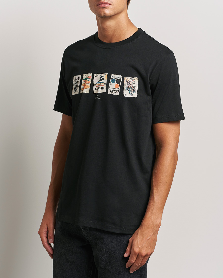 Mies |  | PS Paul Smith | Stamps Crew Neck T-Shirt Black