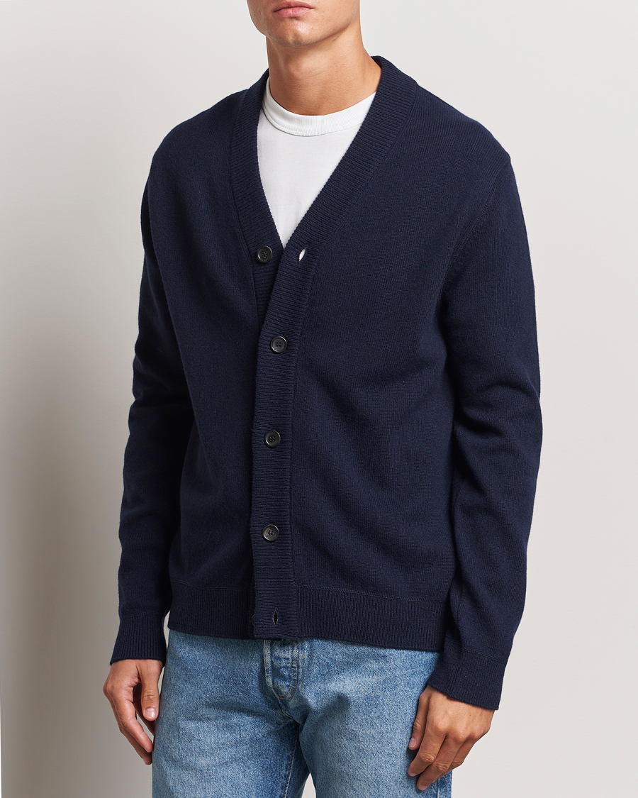 Mies |  | PS Paul Smith | Merino Wool Cardigan Navy