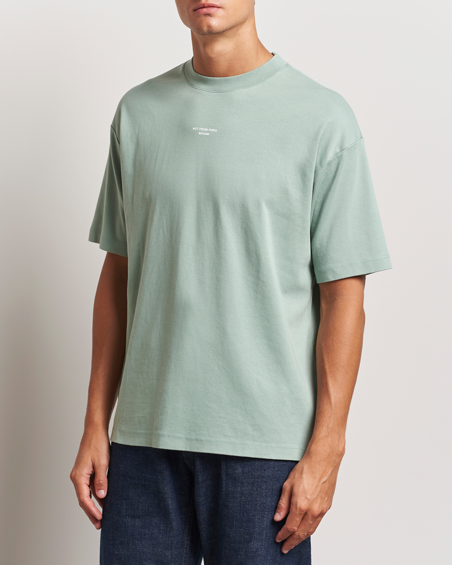 Mies |  | Drôle de Monsieur | Classic Slogan T-Shirt Water Green