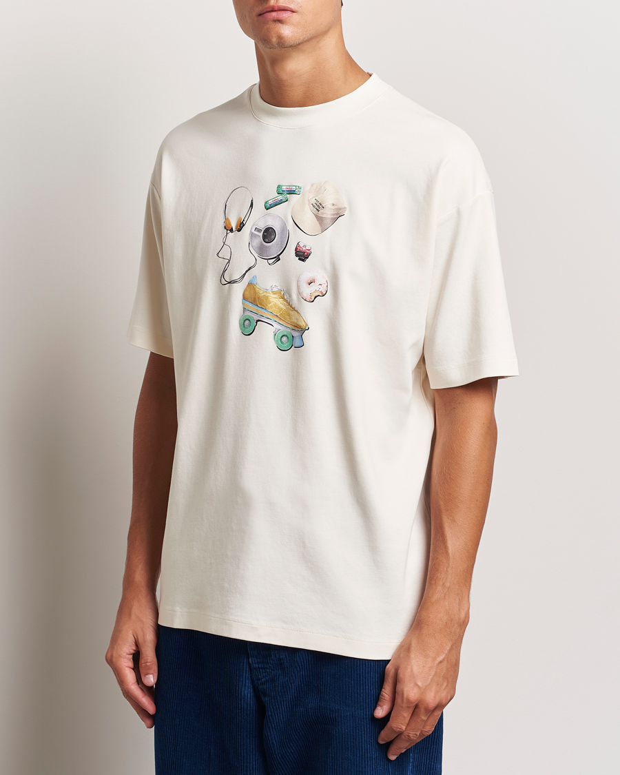 Mies |  | Drôle de Monsieur | Balade Printed T-Shirt Cream