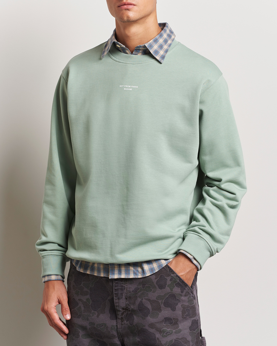 Mies |  | Drôle de Monsieur | Classic Slogan Sweatshirt Water Green