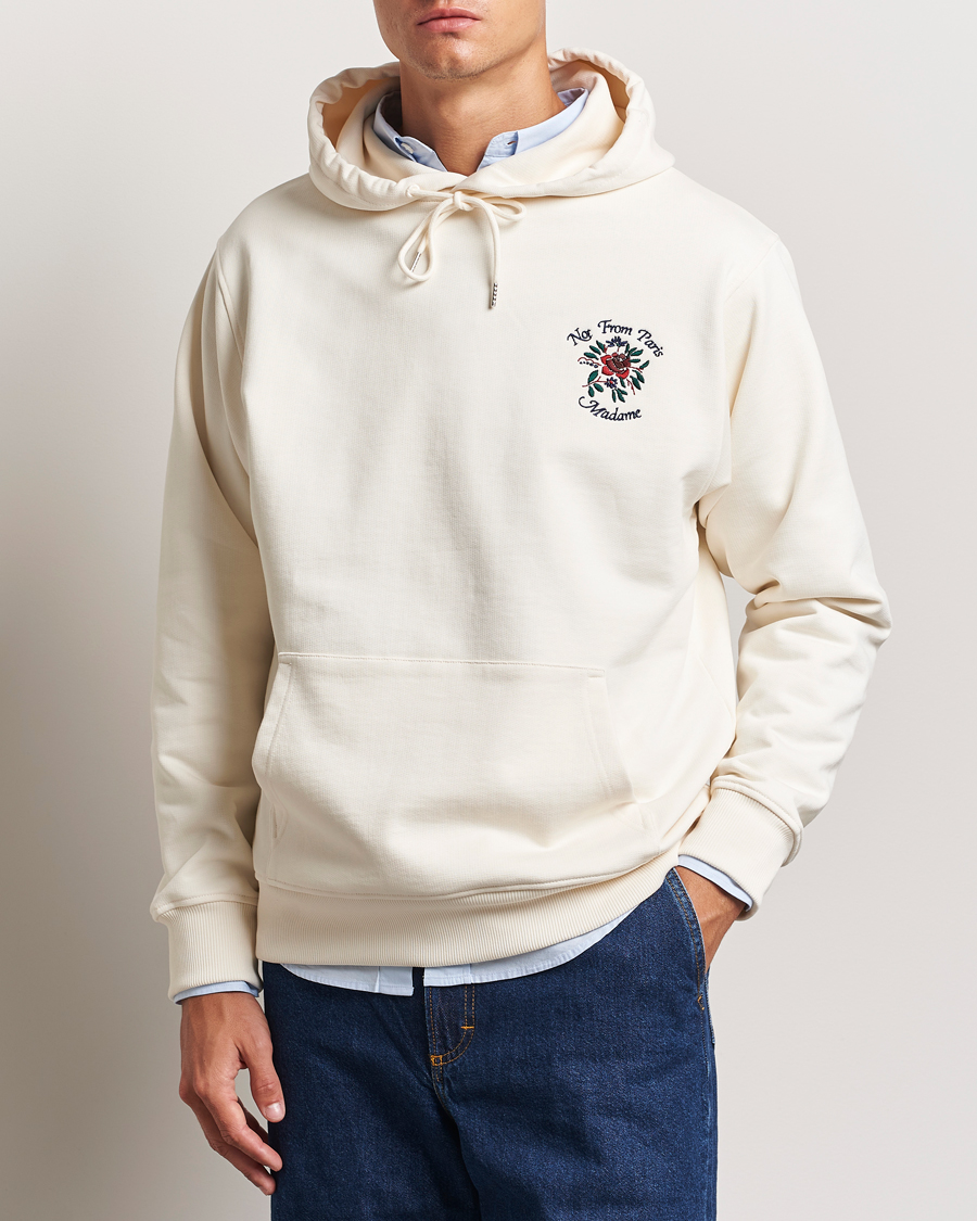 Mies |  | Drôle de Monsieur | Flower Slogan Hoodie Cream