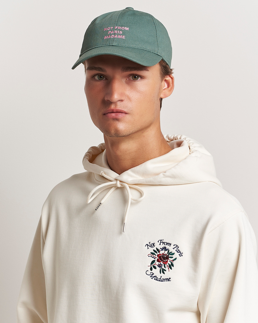 Mies |  | Drôle de Monsieur | Slogan Baseball Cap Water Green