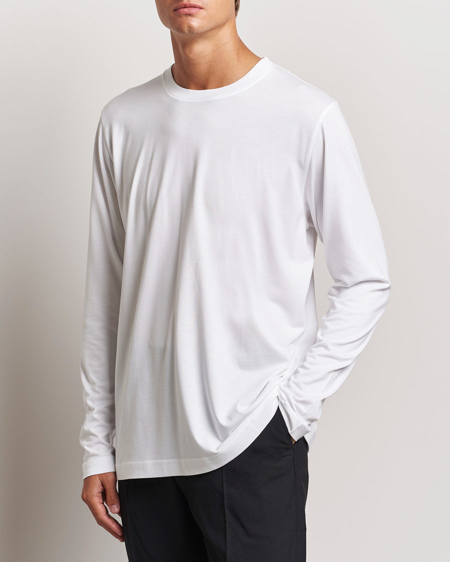 Mies |  | CDLP | Midweight Long Sleeve T-Shirt White