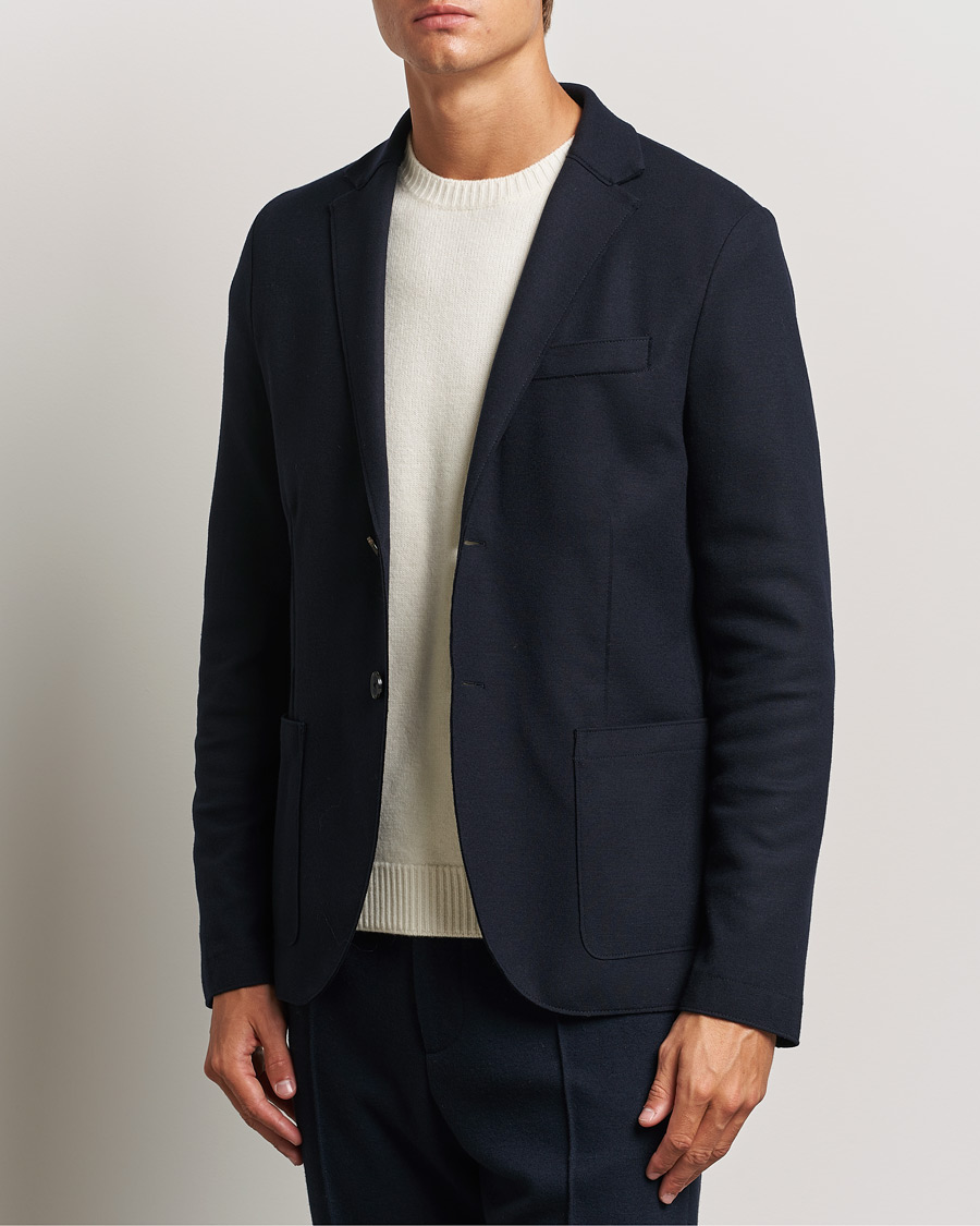 Mies |  | Harris Wharf London | Two Button Superfine Merino Blazer Navy