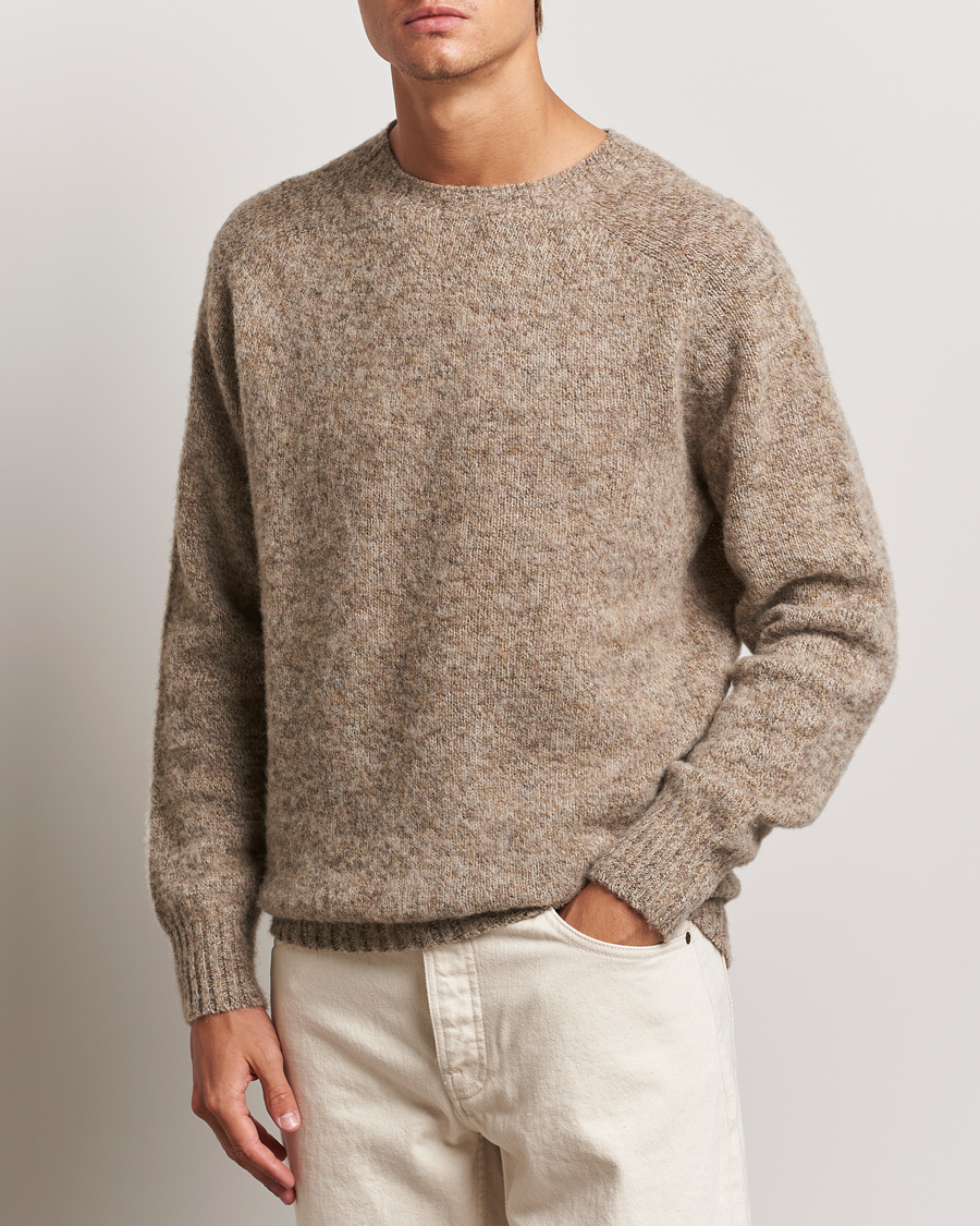 Mies |  | Howlin\' | Brushed Wool Sweater Mixed Shrooms